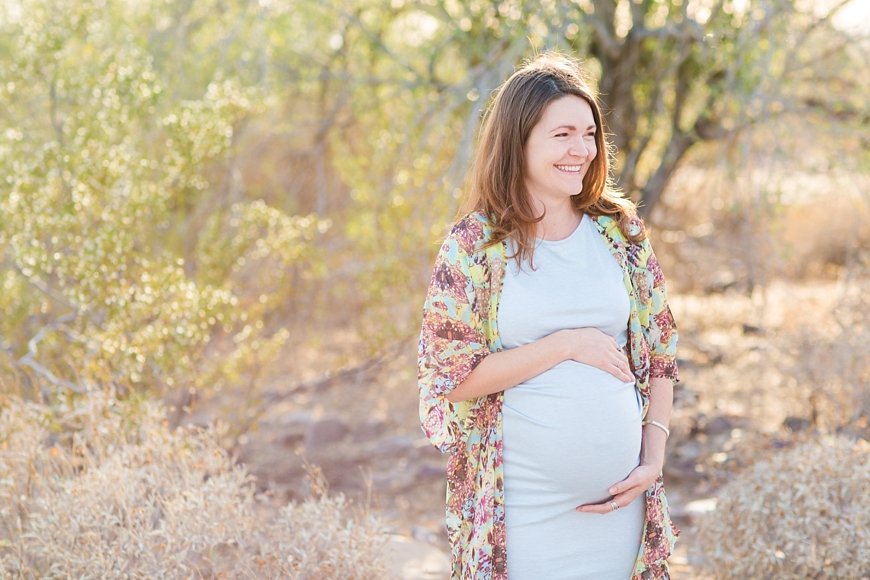 Leah Hope Photography | Phoenix Arizona Desert Sunset Maternity Pictures