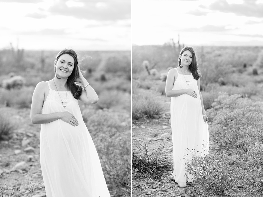 Leah Hope Photography | Phoenix Arizona Desert Sunset Maternity Pictures