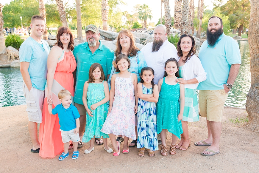 Leah Hope Photography | Outdoor Arizona Encanto Park Spring Colors Family Pictures