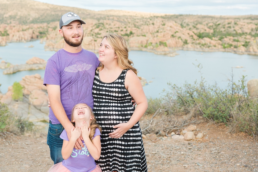 Leah Hope Photography | Prescott Arizona Watson Lake Maternity Family Pictures