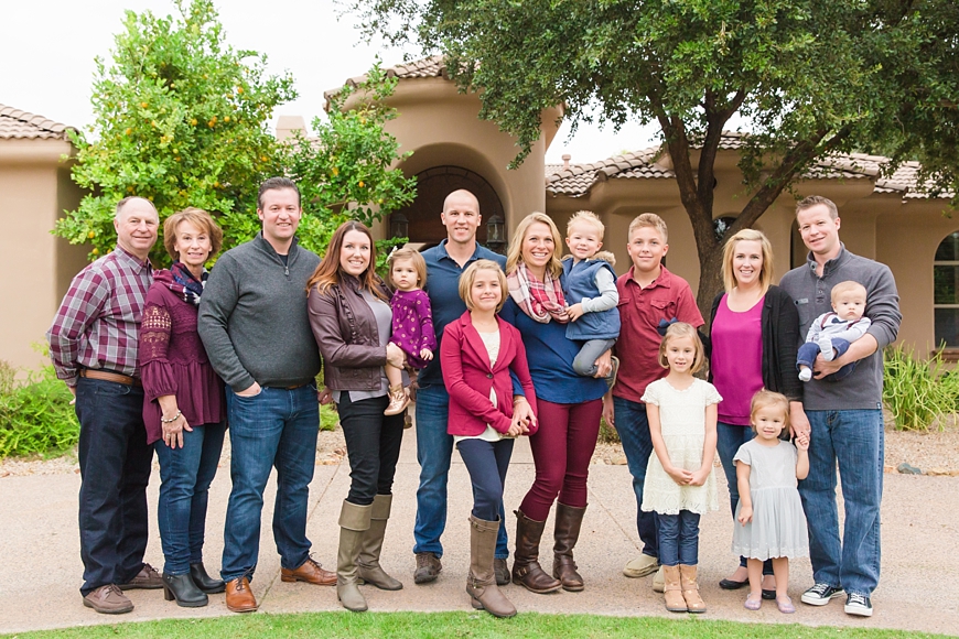 Leah Hope Photography | Outdoor Home Backyard Phoenix Arizona Fall Family Pictures