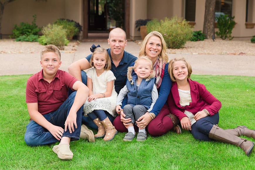Leah Hope Photography | Outdoor Home Backyard Phoenix Arizona Fall Family Pictures