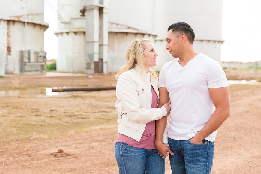 Leah Hope Photography | Phoenix Scottsdale Gilbert Arizona Outdoor Country Style Silos Chevy Truck Couple Romantic Photos
