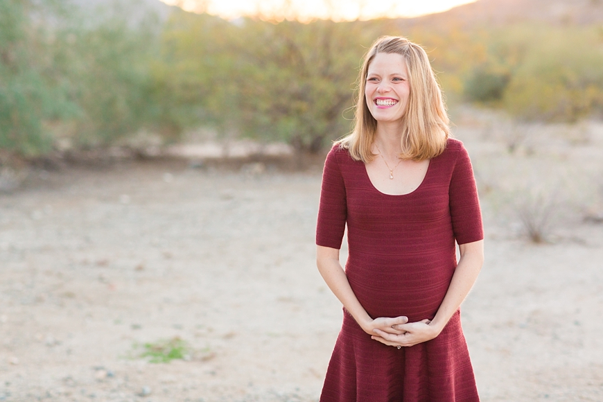 Leah Hope Photography | Phoenix Arizona South Mountain Desert Rustic Expecting Maternity Photos