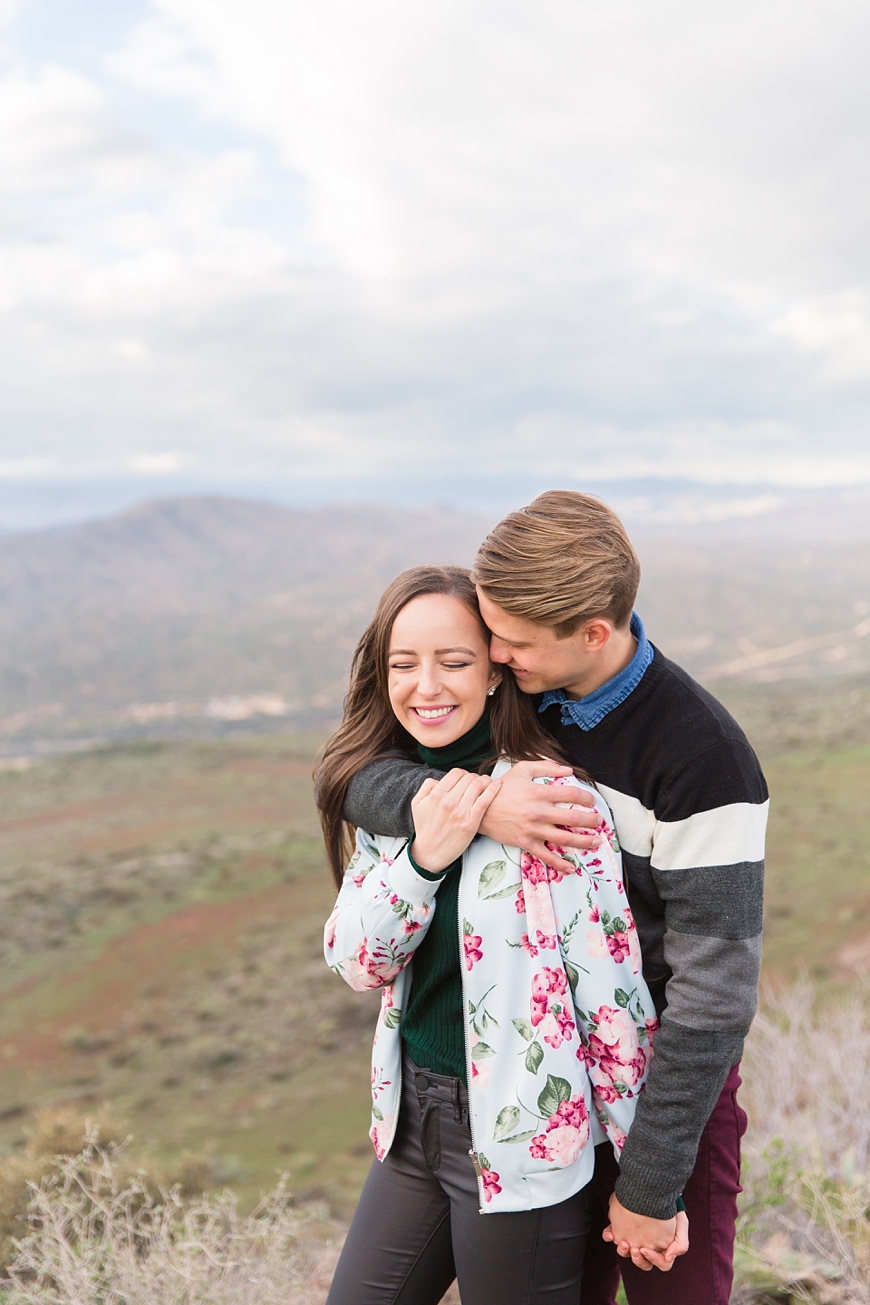 Leah Hope Photography | Scottsdale Phoenix Sunset Point Arizona Couple Romantic In Love Engagement Smoke Bomb Free People Photos