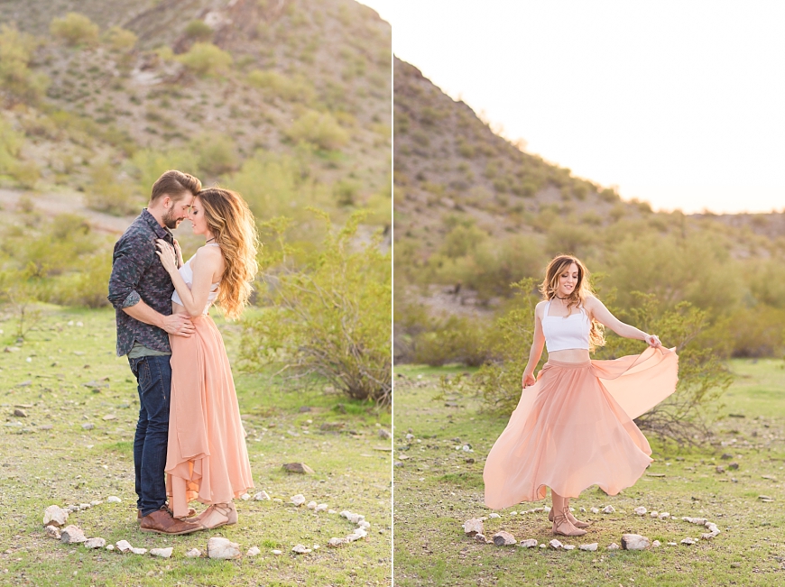 Leah Hope Photography | Piestewa Peak Mountains Phoenix Arizona Desert Romantic Sunset Couple Pictures
