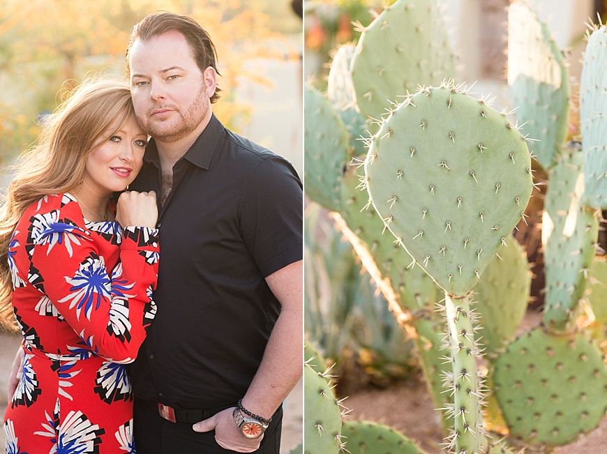 Leah Hope Photography | Phoenix Arizona Outdoor Cactus Landscape Engagement Pictures