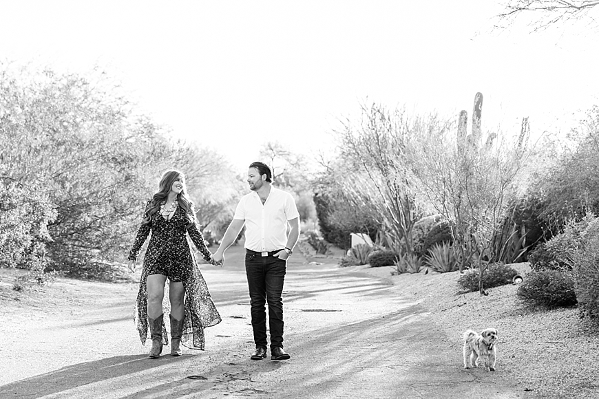 Leah Hope Photography | Phoenix Arizona Outdoor Cactus Landscape Engagement Pictures