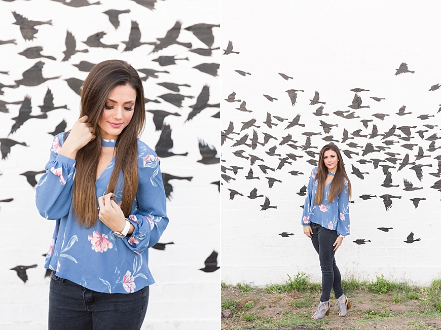 Leah Hope Photography | Downtown Phoenix Arizona Mural Coffee Shop Fashion Blogger Model Pictures