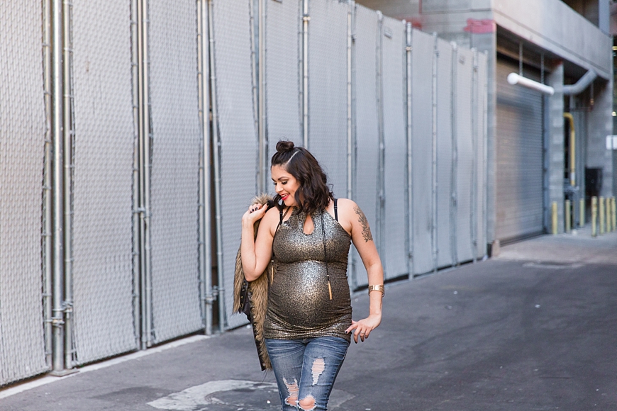Leah Hope Photography | Downtown Phoenix Arizona Styled Urban Grunge Hot Rod Maternity Pictures 