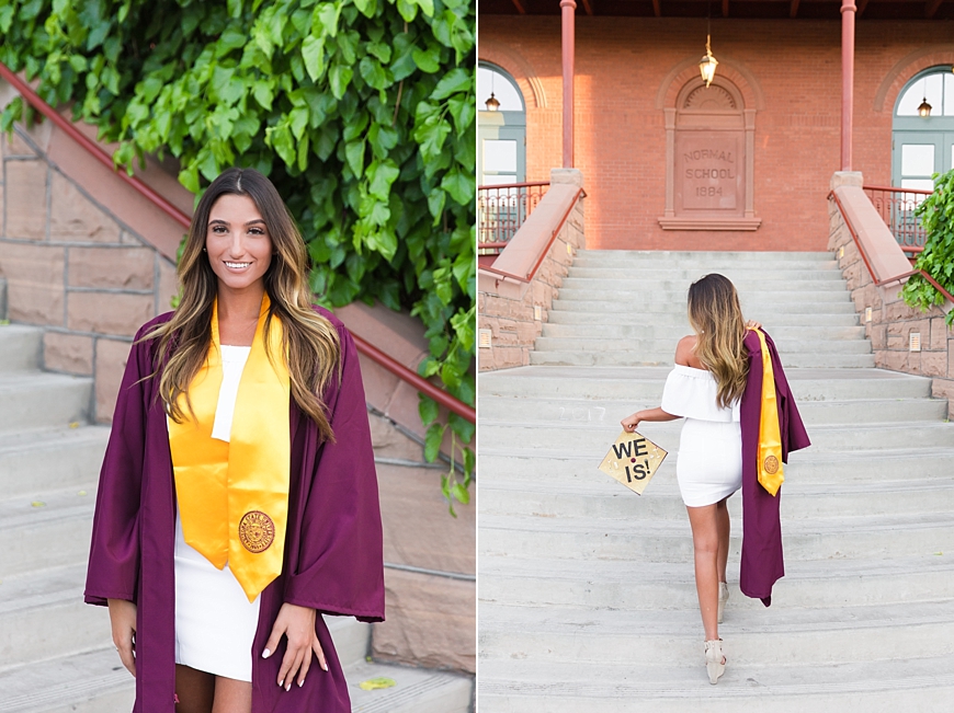 Leah Hope Photography | Arizona State University ASU Tempe Arizona Senior Graduation Old Main Pictures