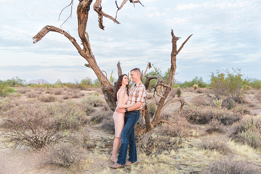 Leah Hope Photography | Phoenix Scottsdale Arizona Desert Engagement Couple Pictures