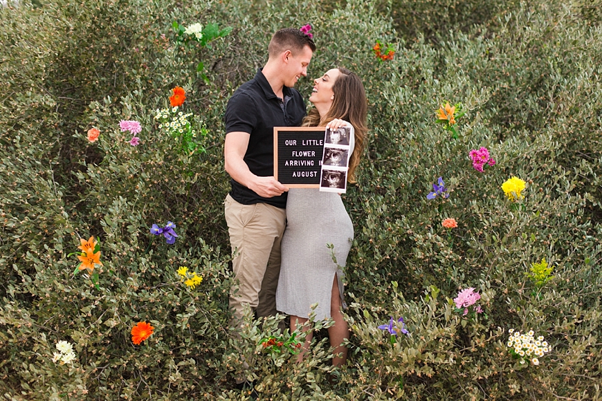 Leah Hope Photography | Scottsdale Phoenix Arizona Baby Announcement Flowers Maternity Pictures