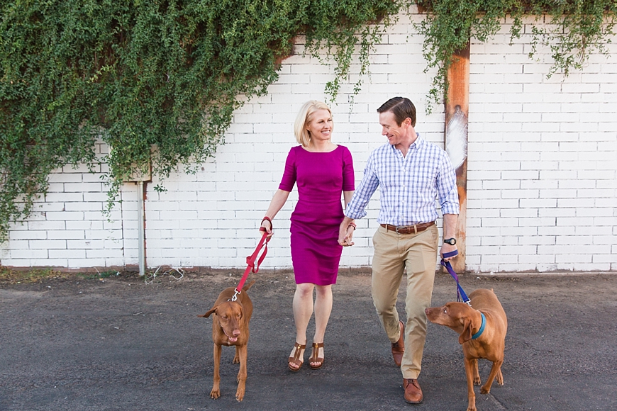 Leah Hope Photography | Scottsdale Phoenix Arizona Downtown Couple Dog Pictures