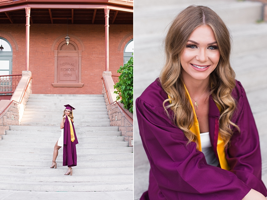 Leah Hope Photography | Scottsdale Phoenix Arizona ASU Tempe Old Main College Graduation Senior Pictures