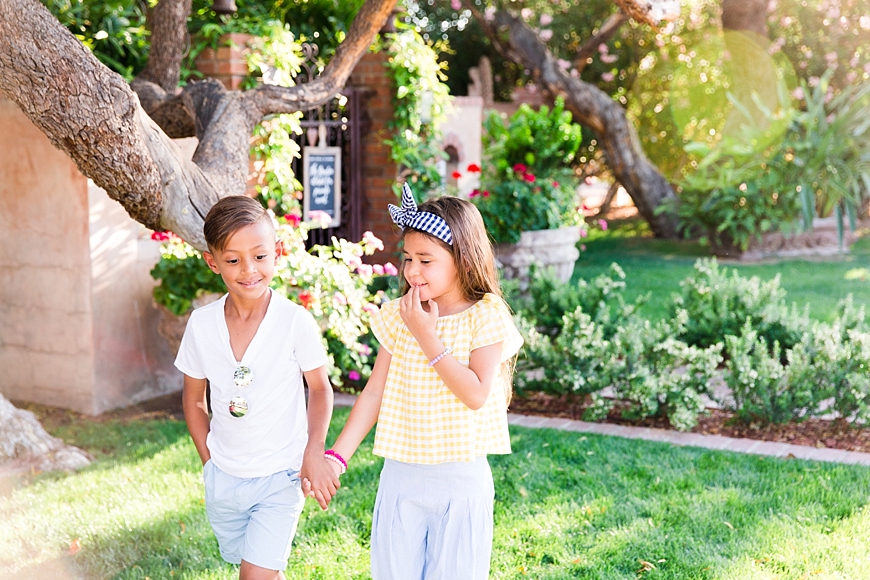 Leah Hope Photography | Scottsdale Phoenix Arizona Old Town Family Fashion Henny and Coco Garden Pictures