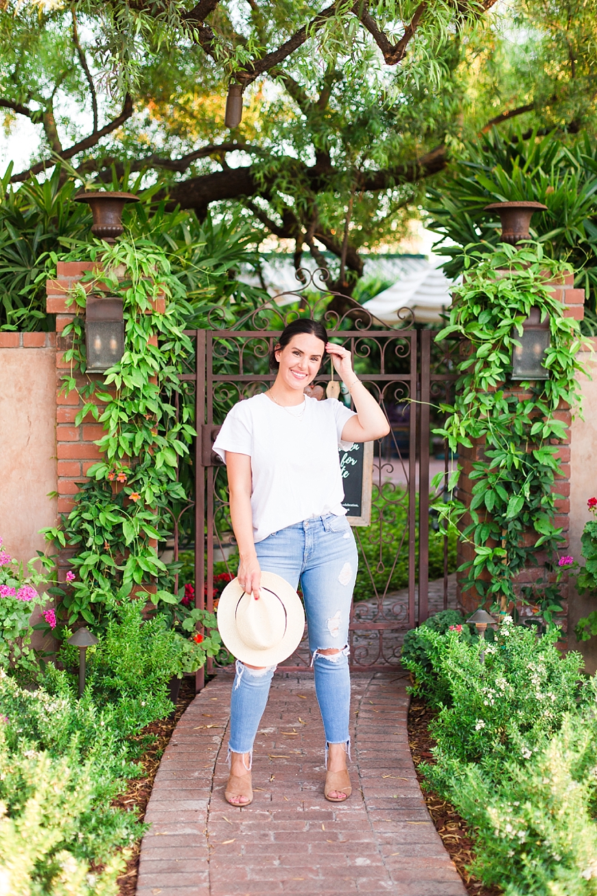 Leah Hope Photography | Scottsdale Phoenix Arizona Old Town Family Fashion Henny and Coco Garden Pictures