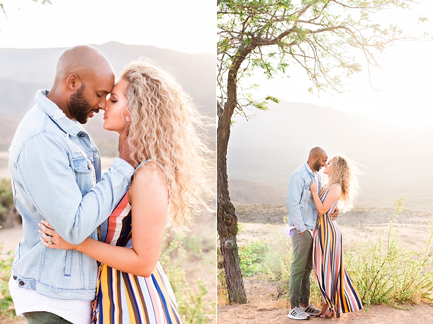 Leah Hope Photography | Scottsdale Phoenix Arizona Sunset Point Mountain Field Engagement Pictures