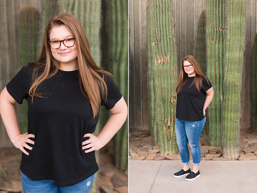 Leah Hope Photography | Scottsdale Phoenix Arizona Old Town High School Senior Cactus Pictures