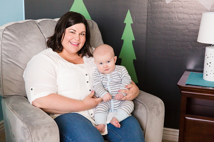 Leah Hope Photography | Indoor Home Lifestyle Newborn Baby Family Pictures Camping Woods Themed Nursery Pictures