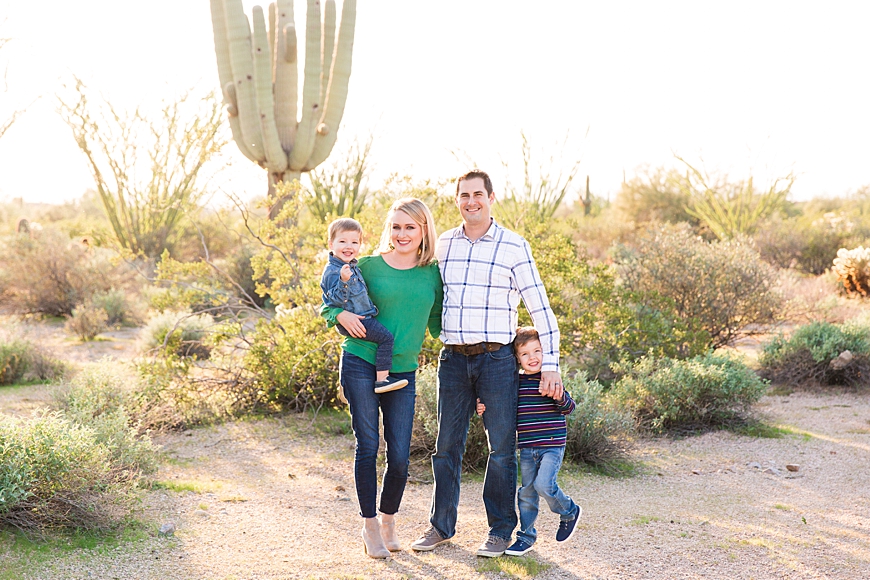 Leah Hope Photography | Scottsdale Phoenix Arizona Desert Cactus Saguaro Family Pictures