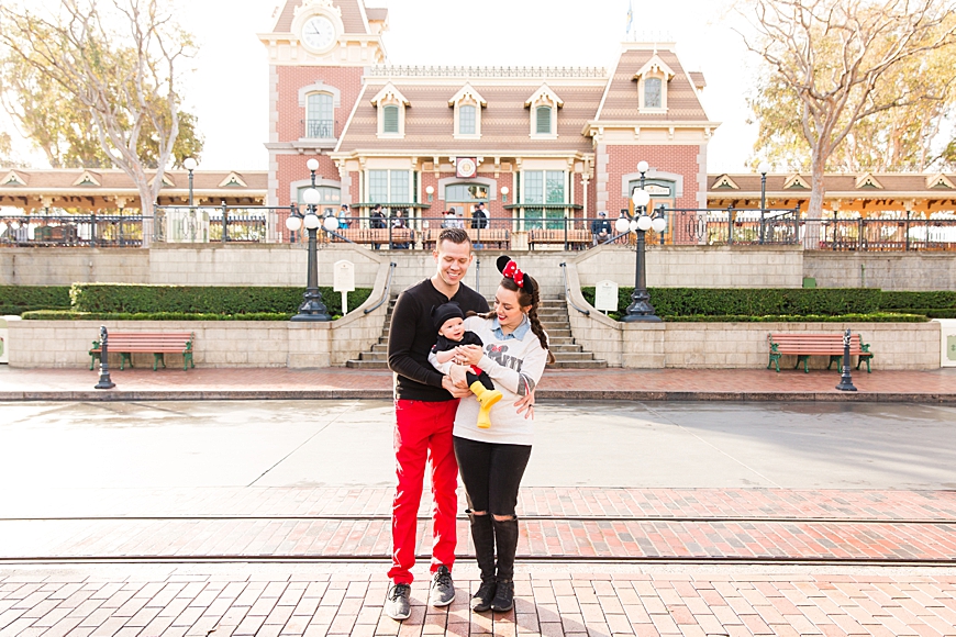 Leah Hope Photography | Anaheim California Disneyland California Adventure Disney Parks Pixar Pier Main Street Family Pictures