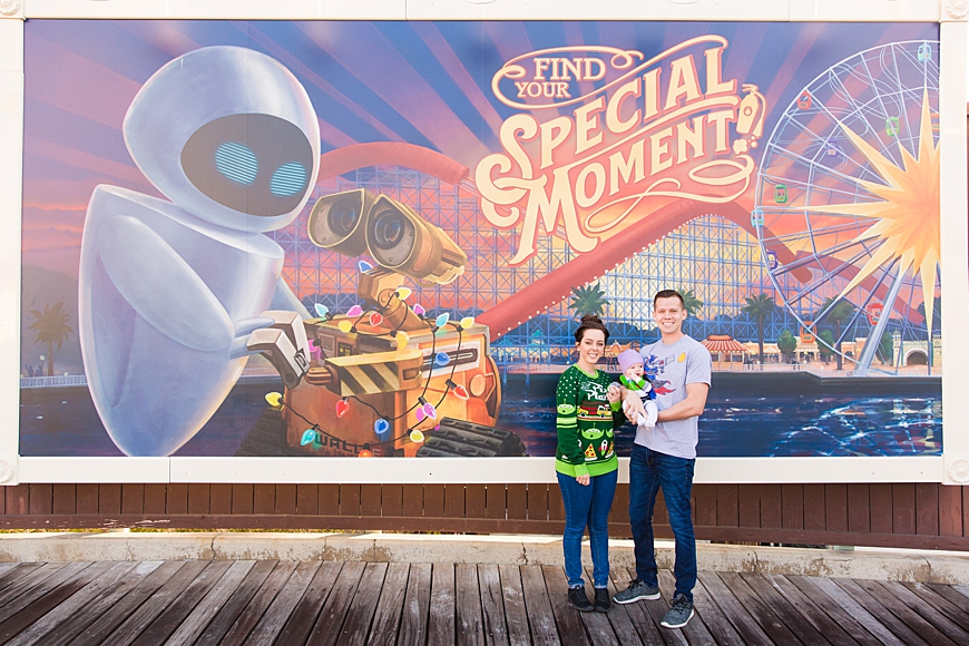 Leah Hope Photography | Anaheim California Disneyland California Adventure Disney Parks Pixar Pier Main Street Family Pictures