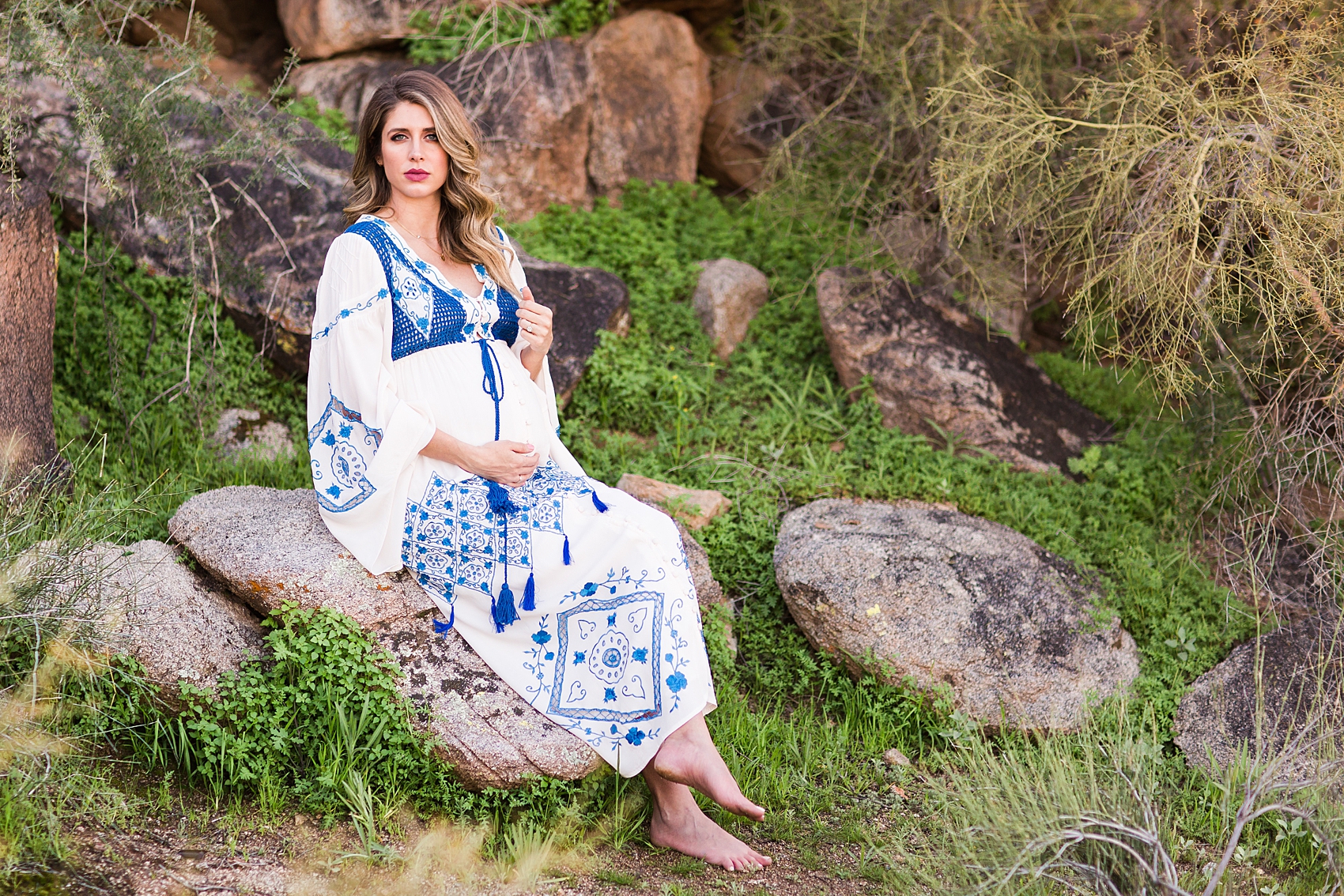 Leah Hope Photography | Phoenix Arizona Desert Cactus Lifestyle Home Maternity Pictures