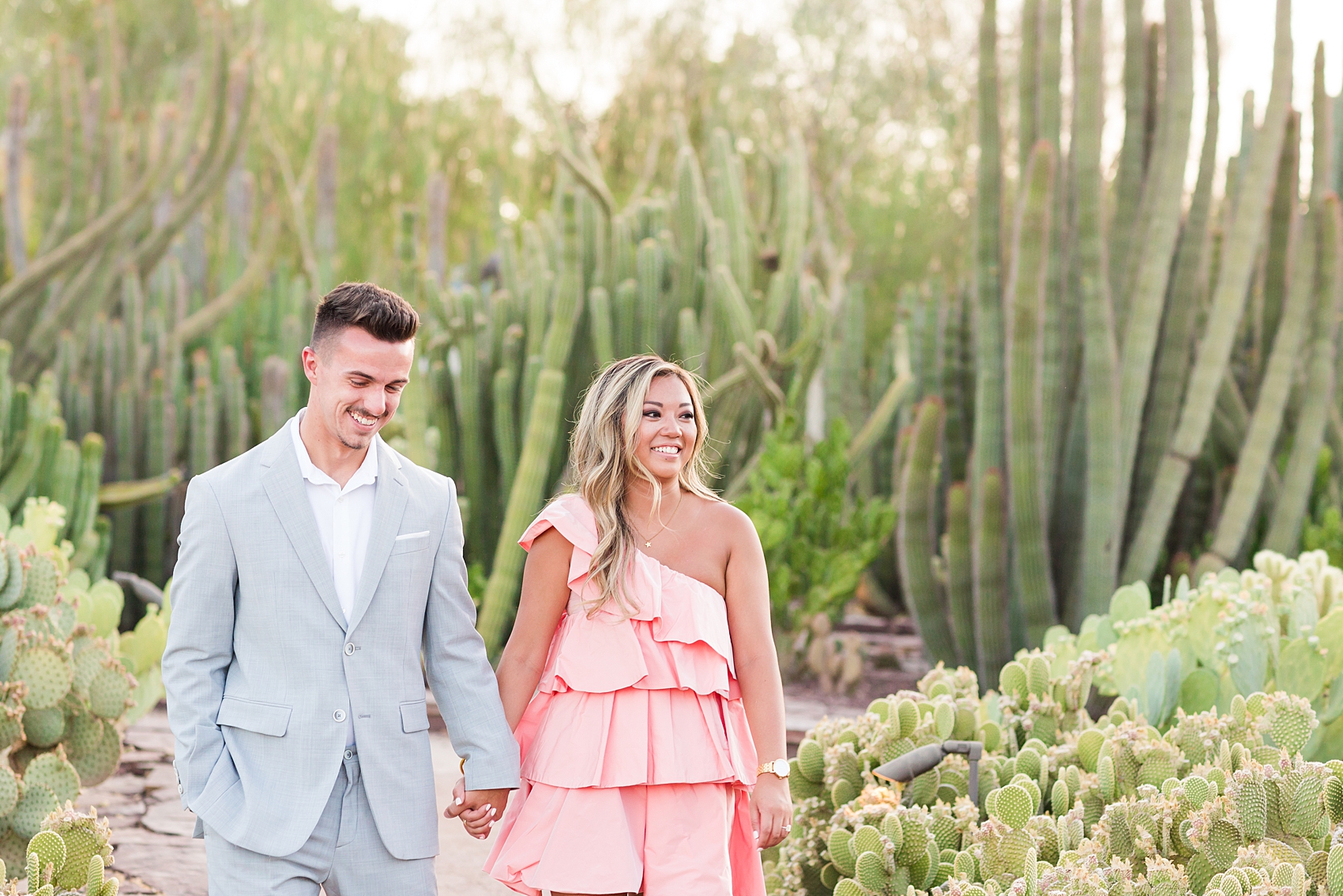Leah Hope Photography | Scottsdale Phoenix Arizona Desert Botanical Gardens Cactus Engagement Pictures