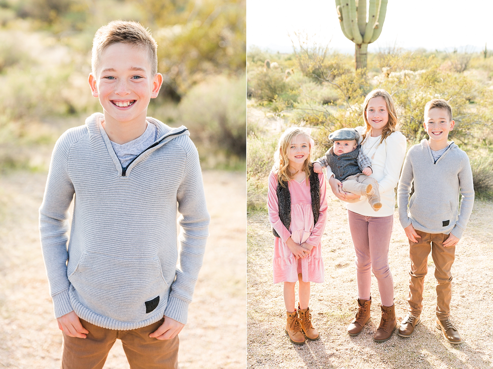 Leah Hope Photography | Scottsdale Phoenix Arizona | Desert Landscape Cactus Scenery | Saguaro | Extended Family Pictures | Family Photos | What to Wear | Family Poses