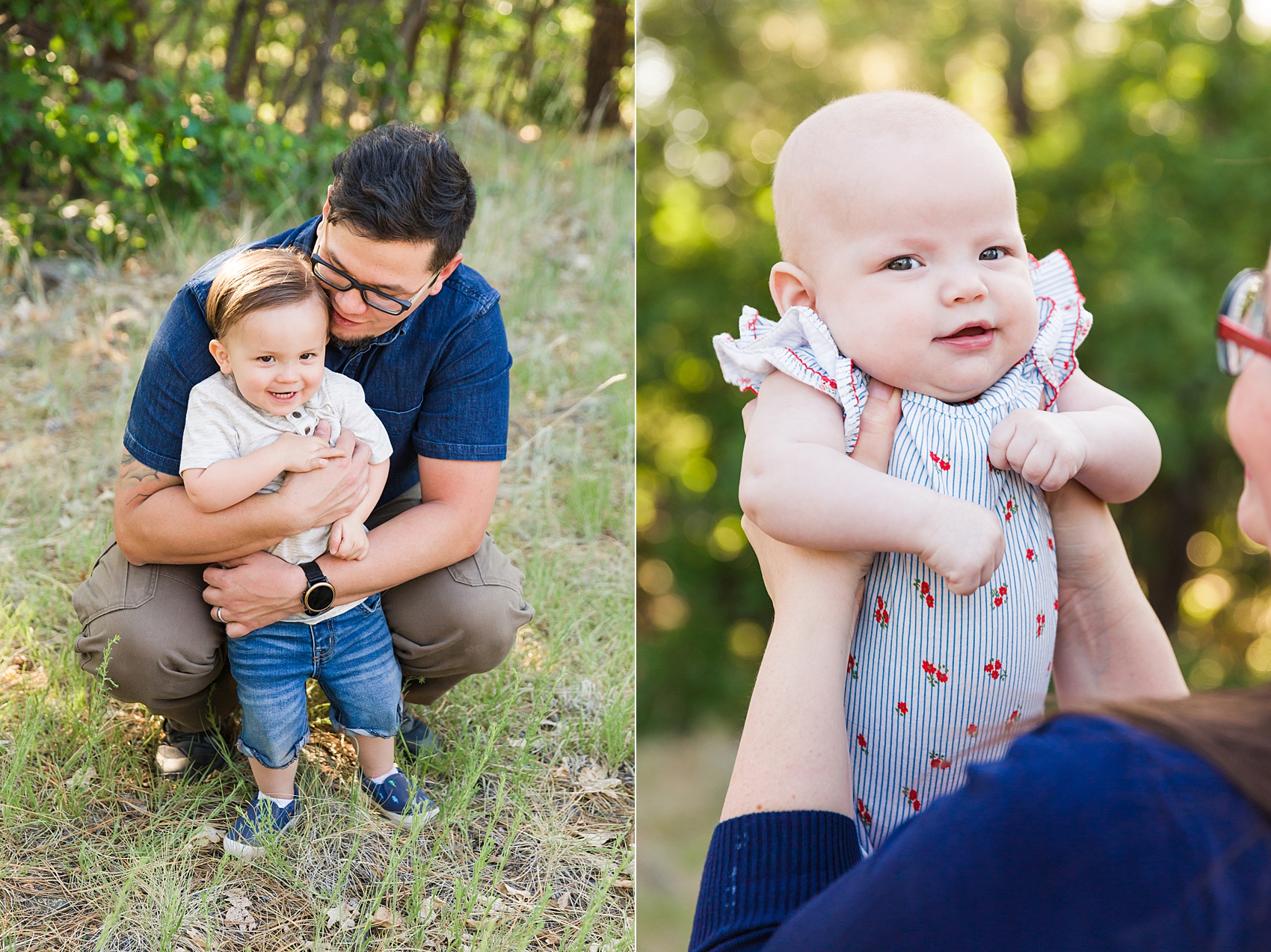 Leah Hope Photography | Flagstaff Phoenix Arizona | Pine Trees Woodsy Forest | Sunset Natural Light | What to Wear | How to Pose | Family Poses | Family Photos
