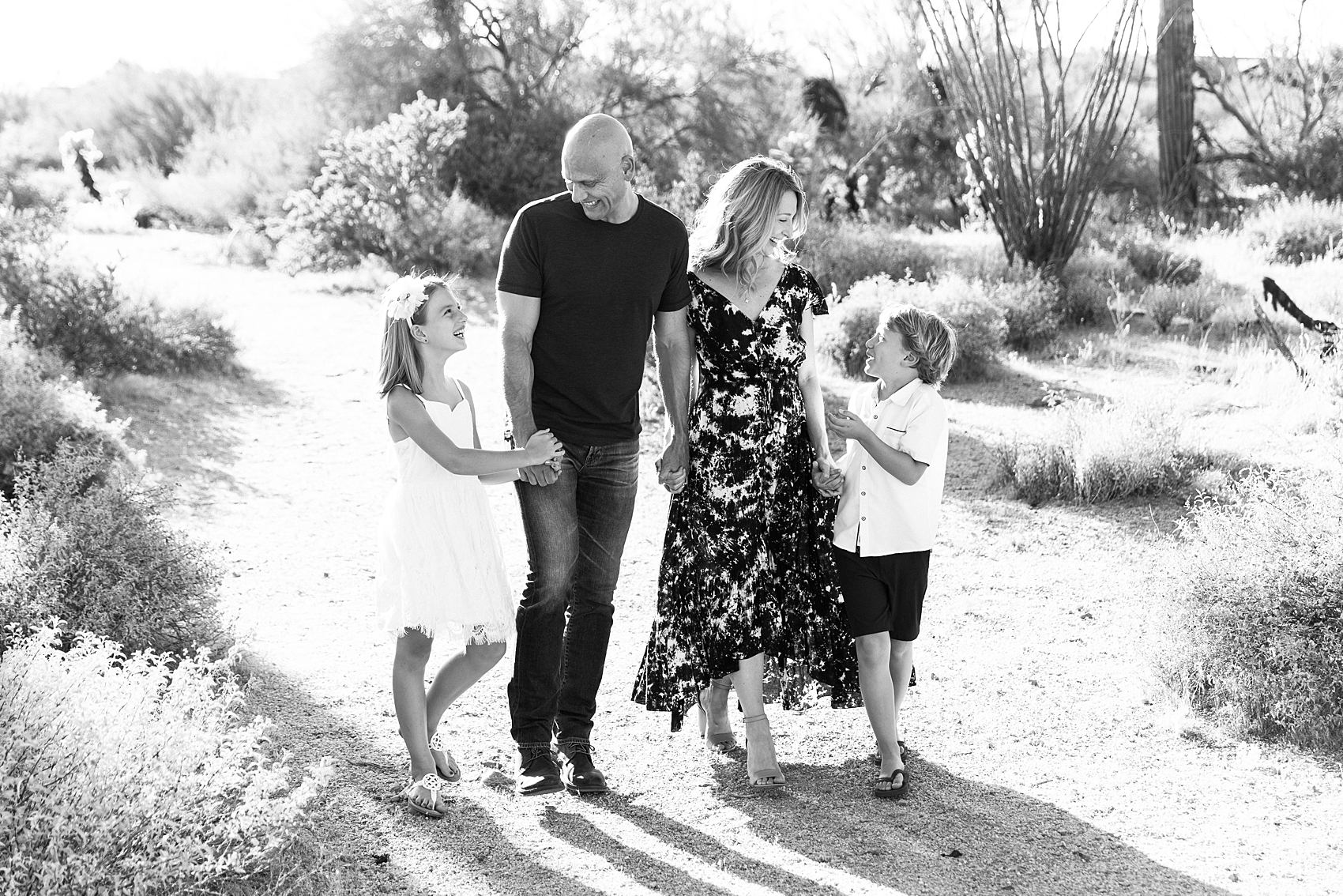 Leah Hope Photography | Scottsdale Phoenix Arizona Family Photos | Desert Landscape Cactus Scenery Family Pictures | What to Wear | Family Posing Poses | Scottsdale Photographer