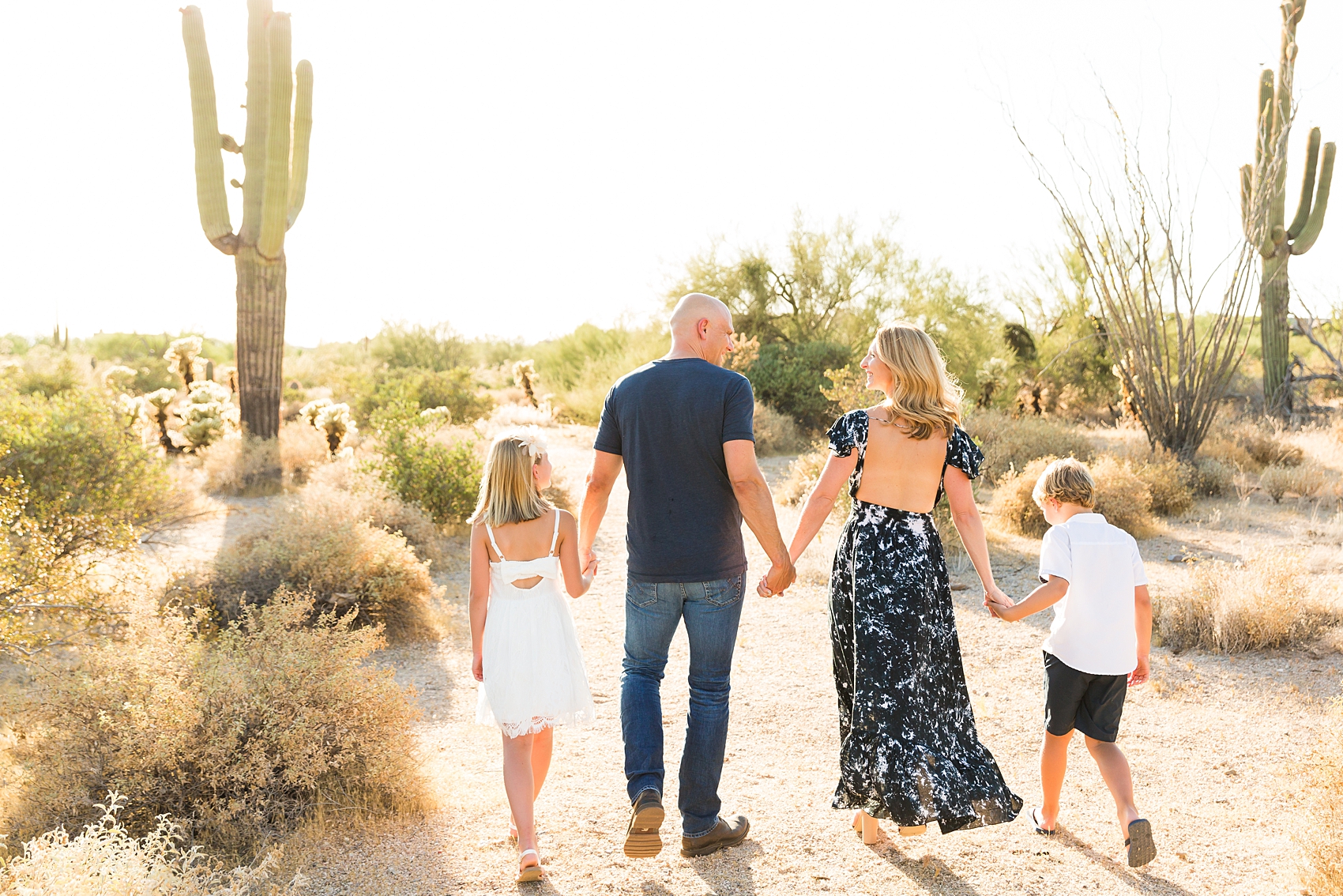 Leah Hope Photography | Scottsdale Phoenix Arizona Family Photos | Desert Landscape Cactus Scenery Family Pictures | What to Wear | Family Posing Poses | Scottsdale Photographer