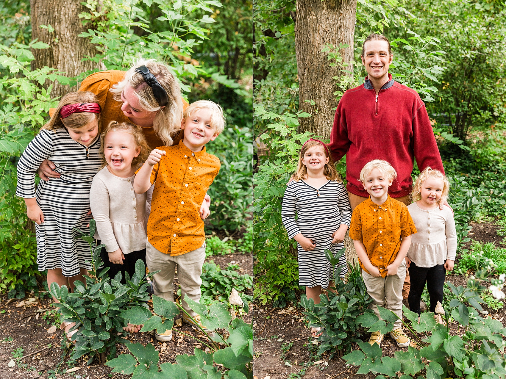 Leah Hope Photography | Salt Lake City Utah Family Photos | Green Nature Ivy Trees | Family Pictures | What to Wear | Family Posing Poses | Scottsdale Photographer | Family Child Photographer | Outfits and Styling Ideas | Family Photography | Abi Ayres Family | Playful Candid Pictures